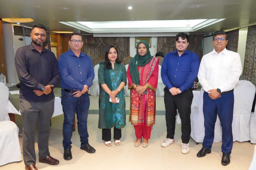 Organizers and representatives from SusNex, BGMEA, BKMEA, and GIZ at the ATTI Workshop in Chattogram.